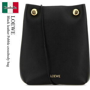 �y���ʌ���E�݌Ɍ���E�����ҏ����I�z ���G�x / ���΂� / �J�o�� / Loewe Black Leather Pebble Crossbody Bag / CANBSPPX01 / CANBSPPX01 BLACK / CANBSPPX01BLACK / �V�����_�[�o�b�O�E�|�V�F�b�g