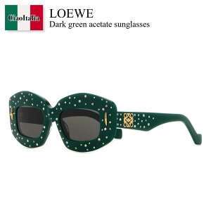 �y���ʌ���E�݌Ɍ���E�����ҏ����I�z ���G�x / Loewe Dark Green Acetate Sunglasses / LW4114IS49 / LW4114IS49 96A / LW4114IS4996A / �T���O���X