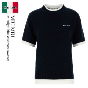 �y���ʌ���E�݌Ɍ���E�����ҏ����I�z �~���E�~���E / Miu Miu Midnight Blue Cashmere Sweater / MMLB62 F0008 / MMLB62 SOOO174K F0008 / MMLB62SOOO174K / MMLB62SOOO174K F0008 / MMLB62SOOO174KF0008 / �j�b�g�E�Z�[�^�[