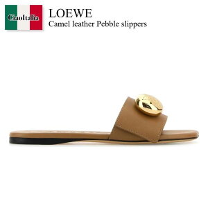 yʌE݌ɌEҏIz Gx / Loewe Camel Leather Pebble Slippers / L815465XB0 / L815465XB0 OAK / L815465XB0OAK / T_E~[