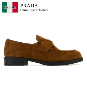 yʌE݌ɌEҏIz v_ / Prada Camel Suede Loafers / 1D329N F0046 / 1D329N FG025E1D F0046 / 1D329NFG025E1D / 1D329NFG025E1D F0046 / 1D329NFG025E1DF0046 / [t@[EIbNXtH[h