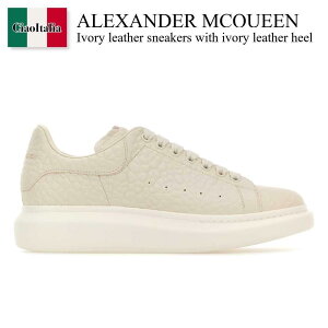 yʌE݌ɌEҏIz ALT_[E}bNC[ / Alexander Mcqueen Ivory Leather Sneakers With Ivory Leather / 807881 WHAEG / 807881 WHAEG 9022 / 807881WHAEG / 807881WHAEG 9022 / 807881WHAEG9022 / Xj