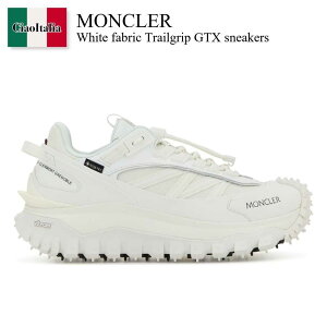 yʌE݌ɌEҏIz N[ / Moncler White Fabric Trailgrip Gtx Sneakers / K209B4 001 / K209B4 M00130M7208 001 / K209B4M00130M7208 / K209B4M00130M7208 001 / K209B4M00130M7208001 / Xj[J[