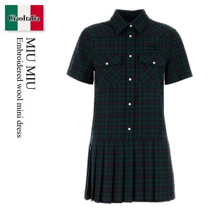 yʌE݌ɌEҏIz ~E~E / Miu Miu Embroidered Wool Mini Dress / MF5982 F0D3Z / MF5982 SOOO174R F0D3Z / MF5982SOOO174R / MF5982SOOO174R F0D3Z / MF5982SOOO174RF0D3Z / s[X