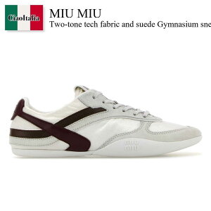 yʌE݌ɌEҏIz ~E~E / Miu Miu Two-Tone Tech Fabric And Suede Gymnasium Sneakers / 5E428E F0X97 / 5E428E FA00571L F0X97 / 5E428EFA00571L / 5E428EFA00571L F0X97 / 5E428EFA00571LF0X97 / Xj[J[