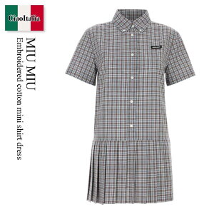 yʌE݌ɌEҏIz ~E~E / Miu Miu Embroidered Cotton Mini Shirt Dress / MF5899 F0OBD / MF5899 SOOO17LX F0OBD / MF5899SOOO17LX / MF5899SOOO17LX F0OBD / MF5899SOOO17LXF0OBD / s[X