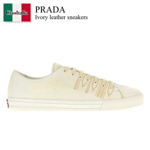 �y���ʌ���E�݌Ɍ���E�����ҏ����I�z �v���_ / Prada Ivory Leather Sneakers / 2EE448 F0K74 / 2EE448 FG0013LRE F0K74 / 2EE448FG0013LRE / 2EE448FG0013LRE F0K74 / 2EE448FG0013LREF0K74 / �X�j�[�J�[