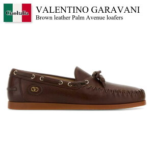 yʌE݌ɌEҏIz o`m / Valentino Garavani Brown Leather Palm Avenue Loafers / 7Y2S0K85PNJ / 7Y2S0K85PNJ ZWX / 7Y2S0K85PNJZWX / hXV[YEvCErWlXV[Y
