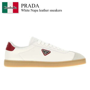 �y���ʌ���E�݌Ɍ���E�����ҏ����I�z �v���_ / Prada White Napa Leather Sneakers / 2EE394 F0970 / 2EE394 FG000Y5T F0970 / 2EE394FG000Y5T / 2EE394FG000Y5T F0970 / 2EE394FG000Y5TF0970 / �X�j�[�J�[