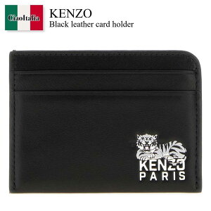 yʌE݌ɌEҏIz P][ / Kenzo Black Leather Card Holder / FF65PM600L46 / FF65PM600L46 99 / FF65PM600L4699 / J[hP[XEh