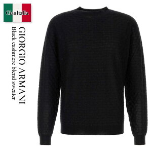 yʌE݌ɌEҏIz WWI A}[j / Giorgio Armani Black Cashmere Blend Sweater / GM00197 3AF19079 / GM00197 3AF19079 UC001 / GM001973AF19079 / GM001973AF19079 UC001 / GM001973AF19079UC001 / jbgE