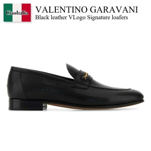 yʌE݌ɌEҏIz o`m / Valentino Garavani Black Leather Vlogo Signature Loafers / 7Y2S0K73ZWD / 7Y2S0K73ZWD 0NO / 7Y2S0K73ZWD0NO / hXV[YEvCErWlXV[Y