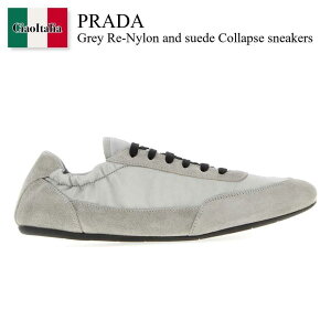 yʌE݌ɌEҏIz v_ / Prada Grey Re-Nylon And Suede Collapse Sneakers / 1E959N F0424 / 1E959N F005D7C F0424 / 1E959NF005D7C / 1E959NF005D7C F0424 / 1E959NF005D7CF0424 / Xj[J[