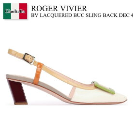 【数量限定・在庫限り・早い者勝ち！】 ロジェ・ヴィヴィエ / Roger Vivier Bv Lacquered Buc Sling Back Dec 45 / RVW00625601D1P / RVW00625601D1P RXT7 / RVW00625601D1PRXT7 / パンプス