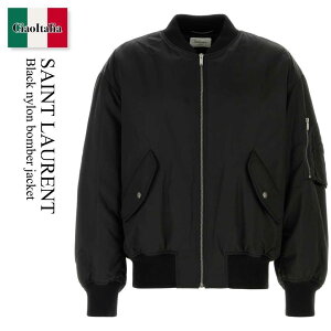 yʌE݌ɌEҏIz T[ / Saint Laurent Black Nylon Bomber Jacket / 838713 YZ9BV / 838713 YZ9BV 1000 / 838713YZ9BV / 838713YZ9BV 1000 / 838713YZ9BV1000 / u]