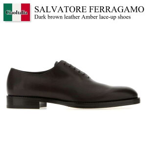 yʌE݌ɌEҏIz tFK / Salvatore Ferragamo Dark Brown Leather Amber Lace-Up Shoes / 02A371 787808 / 02A371 787808 MORO / 02A371787808 / 02A371787808 MORO / 02A371787808MORO / hXV[YEvC
