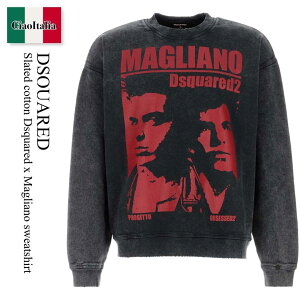 �y���ʌ���E�݌Ɍ���E�����ҏ����I�z �f�B�[�X�N�G�A�[�h / Dsquared Slated Cotton Dsquared X Magliano Sweatshirt / S71GU0744 S25030 / S71GU0744 S25030 814 / S71GU0744S25030 / S71GU0744S25030 814 / S71GU0744S25030814 / �j�b�g�E