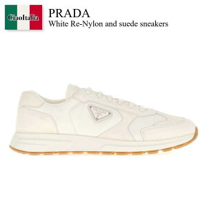 �y���ʌ���E�݌Ɍ���E�����ҏ����I�z �v���_ / Prada White Re-Nylon And Suede Sneakers / 2EE455 F0304 / 2EE455 FG000D7R F0304 / 2EE455FG000D7R / 2EE455FG000D7R F0304 / 2EE455FG000D7RF0304 / �X�j�[�J�[