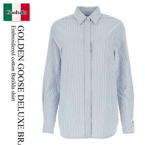 yʌE݌ɌEҏIz S[fO[X / Golden Goose Deluxe Brand Embroidered Cotton Batilda Shirt / GWP00820P000548 / GWP00820P000548 80197 / GWP00820P00054880197 / uEXEVc