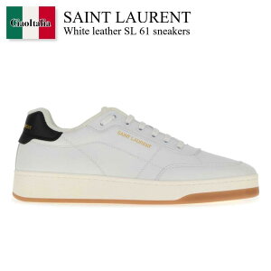 �y���ʌ���E�݌Ɍ���E�����ҏ����I�z �T�����[���� / Saint Laurent White Leather Sl 61 Sneakers / 819476 00NI0 / 819476 00NI0 9061 / 81947600NI0 / 81947600NI0 9061 / 81947600NI09061 / �X�j�[�J�[