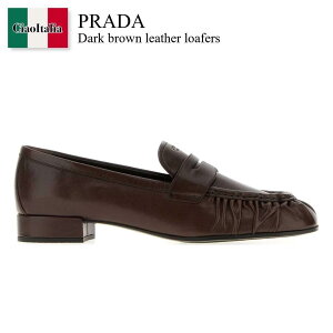 �y���ʌ���E�݌Ɍ���E�����ҏ����I�z �v���_ / Prada Dark Brown Leather Loafers / 1D175O F0003 / 1D175O F020007 F0003 / 1D175OF020007 / 1D175OF020007 F0003 / 1D175OF020007F0003 / ���[�t�@�[�E�I�b�N�X�t�H�[�h