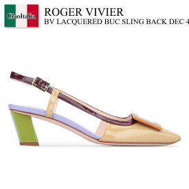 【数量限定・在庫限り・早い者勝ち！】 ロジェ・ヴィヴィエ / Roger Vivier Bv Lacquered Buc Sling Back Dec 45 / RVW00625601D1P / RVW00625601D1P RXT6 / RVW00625601D1PRXT6 / パンプス
