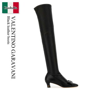 yʌE݌ɌEҏIz o`m / Valentino Garavani Black Leather Boots / 7W2S0MB2TNN / 7W2S0MB2TNN 0NO / 7W2S0MB2TNN0NO / Ou[c