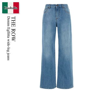 �y���ʌ���E�݌Ɍ���E�����ҏ����I�z �U�E���E / The Row Denim Egllitta Wide-Leg Jeans / 6525S W1984 / 6525S W1984 BLU / 6525SW1984 / 6525SW1984 BLU / 6525SW1984BLU / �f�j���E�W�[�p��