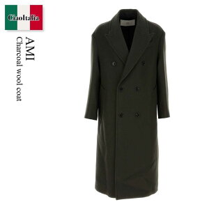 yʌE݌ɌEҏIz A~ANTh}ebV / Ami Charcoal Wool Coat / HCO458WV0078 / HCO458WV0078 020 / HCO458WV0078020 / R[g̑