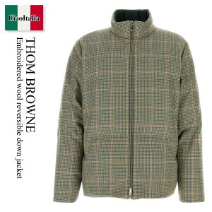 �y���ʌ���E�݌Ɍ���E�����ҏ����I�z �g�� �u���E�� / Thom Browne Embroidered Wool Reversible Down Jacket / MJD091XF0962 / MJD091XF0962 350 / MJD091XF0962350 / �_�E���W���P�b�g