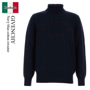 yʌE݌ɌEҏIz WoVB / Givenchy Navy Blue Cotton Sweater / BM90VZ4YNM / BM90VZ4YNM 499 / BM90VZ4YNM499 / jbgEZ[^[
