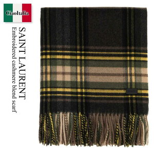 �y���ʌ���E�݌Ɍ���E�����ҏ����I�z �T�����[���� / Saint Laurent Embroidered Cashmere Blend Scarf / 837007 3YS27 / 837007 3YS27 2566 / 8370073YS27 / 8370073YS27 2566 / 8370073YS272566 / �}�t���[�E�X�g�[��
