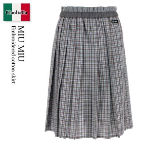yʌE݌ɌEҏIz ~E~E / Miu Miu Embroidered Cotton Skirt / MG2467 F0OBD / MG2467 SOOO17LX F0OBD / MG2467SOOO17LX / MG2467SOOO17LX F0OBD / MG2467SOOO17LXF0OBD / XJ[g
