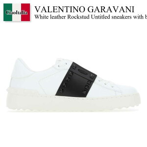 yʌE݌ɌEҏIz o`m / Valentino Garavani White Leather Rockstud Untitled Sneakers / 3W2S0A01LTU / 3W2S0A01LTU A01 / 3W2S0A01LTUA01 / Xj[J[