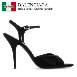 �y���ʌ���E�݌Ɍ���E�����ҏ����I�z �o�����V�A�K / Balenciaga Black Satin Dynastie Sandals / 851903 W0WM0 / 851903 W0WM0 1000 / 851903W0WM0 / 851903W0WM0 1000 / 851903W0WM01000 / �p���v�X