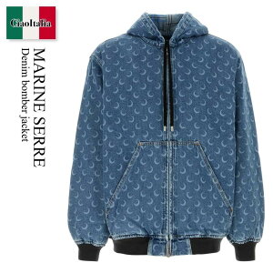 yʌE݌ɌEҏIz }[Z / Marine Serre Denim Bomber Jacket / MJA071BCDEN0002 / MJA071BCDEN0002 BL05 / MJA071BCDEN0002BL05 / MA-1