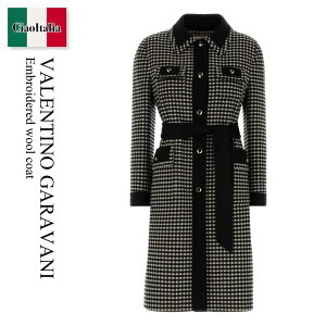 �y���ʌ���E�݌Ɍ���E�����ҏ����I�z �o�����`�m / Valentino Garavani Embroidered Wool Coat / 7B3CA7S09F1 / 7B3CA7S09F1 0AN / 7B3CA7S09F10AN / �R�[�g
