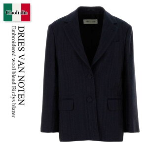 �y���ʌ���E�݌Ɍ���E�����ҏ����I�z �h���X ���@�� �m�b�e�� / Dries Van Noten Embroidered Wool Blend Birdys Blazer / 2520104282357 / 2520104282357 509 / 2520104282357509 / �W���P�b�g