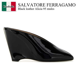yʌE݌ɌEҏIz tFK / Salvatore Ferragamo Black Leather Alicia 95 Mules / 01K874 7875721C / 01K874 7875721C NERBISNER / 01K8747875721C / 01K8747875721C NERBISNER / 01K8747875721CNERBISNER / T_E