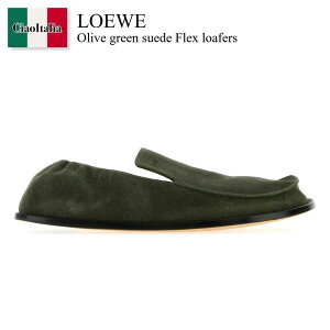 yʌE݌ɌEҏIz Gx / Loewe Olive Green Suede Flex Loafers / MLFL290X01 / MLFL290X01 SAGE / MLFL290X01SAGE / hXV[YEvCErWlXV[Y