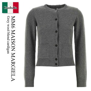 【数量限定・在庫限り・早い者勝ち!】 MM6 / Mm6 Maison Margiela Grey Wool Blend Cardigan / S62HP0036 M13187 / S62HP0036 M13187 854 / S62HP0036M13187 / S62HP0036M13187 854 / S62HP0036M13187854 / カーディガン