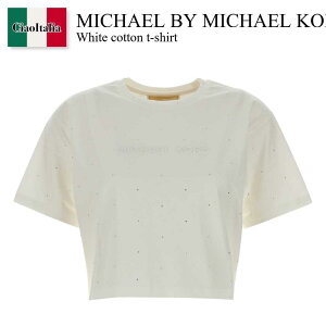 �y���ʌ���E�݌Ɍ���E�����ҏ����I�z �}�C�P���E�R�[�X / Michael By Michael Kors White Cotton T-Shirt / MF551TR2ZU / MF551TR2ZU WHITE / MF551TR2ZUWHITE / T�V���c�E�J�b�g�\�[