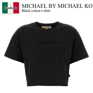 �y���ʌ���E�݌Ɍ���E�����ҏ����I�z �}�C�P���E�R�[�X / Michael By Michael Kors Black Cotton T-Shirt / MF551TR2ZU / MF551TR2ZU BLACK / MF551TR2ZUBLACK / T�V���c�E�J�b�g�\�[