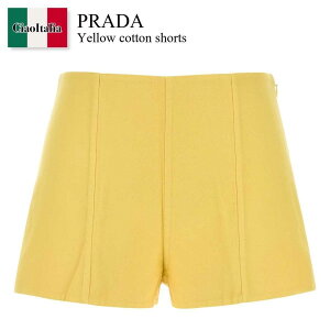 �y���ʌ���E�݌Ɍ���E�����ҏ����I�z �v���_ / Prada Yellow Cotton Shorts / P280IS F0010 / P280IS OOO16L5 F0010 / P280ISOOO16L5 / P280ISOOO16L5 F0010 / P280ISOOO16L5F0010 / �V���[�g�p���c