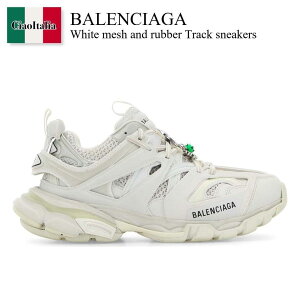 yʌE݌ɌEҏIz oVAK / Balenciaga White Mesh And Rubber Track Sneakers / 542436 WTRCH / 542436 WTRCH 9000 / 542436WTRCH / 542436WTRCH 9000 / 542436WTRCH9000 / Xj[J[