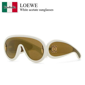 yʌE݌ɌEҏIz Gx / Loewe White Acetate Sunglasses / LW40108I00 / LW40108I00 25G / LW40108I0025G / TOX