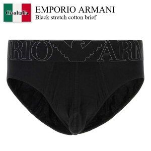 yʌE݌ɌEҏIz G|IEA}[j / Emporio Armani Black Stretch Cotton Brief / EM0002 29AF14978 / EM0002 29AF14978 UC001 / EM000229AF14978 / EM000229AF14978 UC001 / EM000229AF14978UC001 / u[t