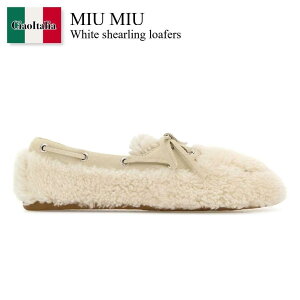 yʌE݌ɌEҏIz ~E~E / Miu Miu White Shearling Loafers / 5D525E F0018 / 5D525E F005173 F0018 / 5D525EF005173 / 5D525EF005173 F0018 / 5D525EF005173F0018 / [t@[EIbNXtH[h