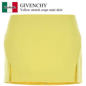 �y���ʌ���E�݌Ɍ���E�����ҏ����I�z �W�o���V�B / Givenchy Yellow Stretch Crepe Mini Skirt / BW40ZU167R / BW40ZU167R 725 / BW40ZU167R725 / �~�j�X�J�[�g
