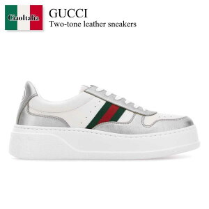 yʌE݌ɌEҏIz Ob` / Gucci Two-Tone Leather Sneakers / 848307 AAFMN / 848307 AAFMN 8147 / 848307AAFMN / 848307AAFMN 8147 / 848307AAFMN8147 / Xj[J[